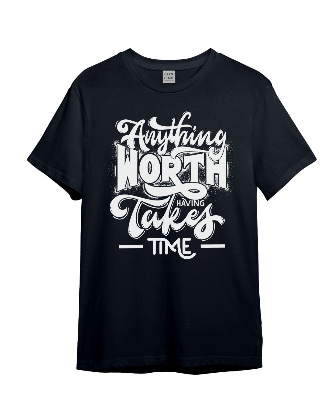 TEXT PRINTED WORK TSHIRT